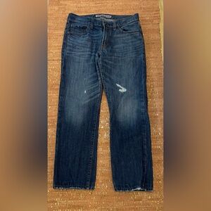 EXPRESS Jeans Blake Mens 32x29 Loose Fit Bootcut Dark Wash Blue Denim Y2K Grunge